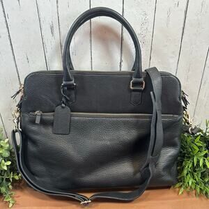 Levenger Black Leather Briefcase